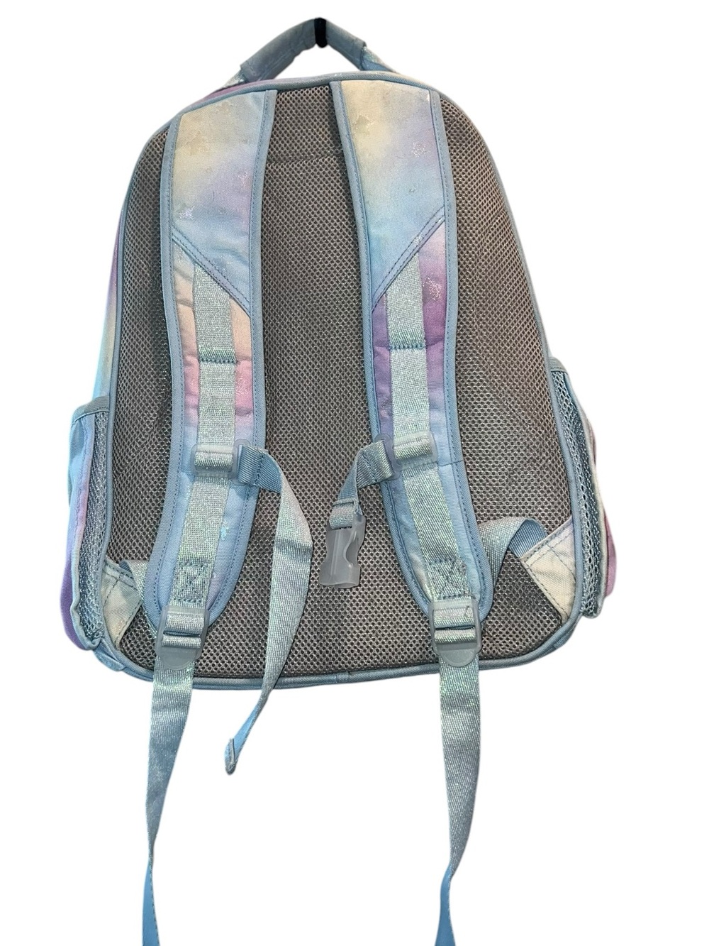 Pottery Barn Kids Pastel Galaxy Backpack Glitter Star Print School Bag - Picture 6 of 7